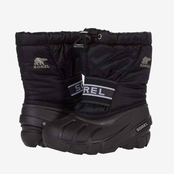 Sorel Cub Kid's Insulated Snow Boot - Black Size 4 - Picture 2 of 10